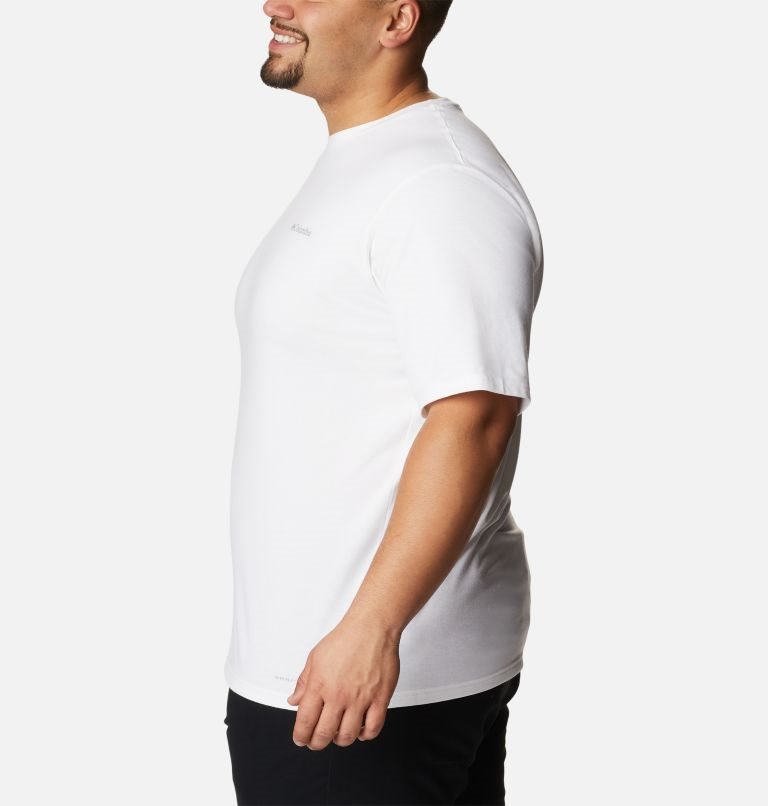 Men's Columbia Sun Trek Short Sleeve T Shirts White | Plus Size CA-HAL08